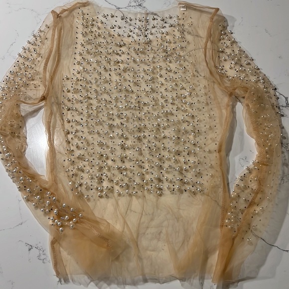 Beaded Sheer Top - Picture 3 of 4